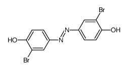 2,2'-dibromo-4,4'-azo-di-phenol结构式