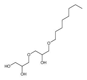 3-(2-hydroxy-3-octoxypropoxy)propane-1,2-diol结构式