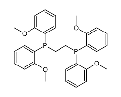 2-bis(2-methoxyphenyl)phosphanylethyl-bis(2-methoxyphenyl)phosphane结构式