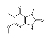 2-methoxy-1,7-dimethyl-7,9-dihydro-1H-purine-6,8-dione结构式