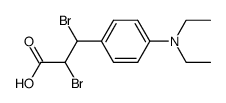 2,3-dibromo-3-(4-(diethylamino)phenyl)propanoic acid结构式