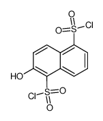 2-hydroxy-naphthalene-1,5-disulfonyl chloride结构式