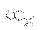 7-碘苯并呋喃-5-磺酰氯结构式
