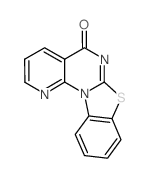 5H-Pyrido[3',2':5,6]pyrimido[2,1-b]benzothiazol-5-one (en)结构式