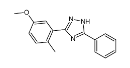 5-(5-methoxy-2-methylphenyl)-3-phenyl-1H-1,2,4-triazole结构式