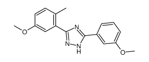 3-(5-Methoxy-o-tolyl)-5-(3-methoxyphenyl)-1H-1,2,4-triazole结构式
