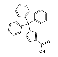 1-tritylpyrrole-3-carboxylic acid结构式