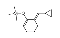 (E)-((6-(cyclopropylmethylene)cyclohex-1-en-1-yl)oxy)trimethylsilane结构式