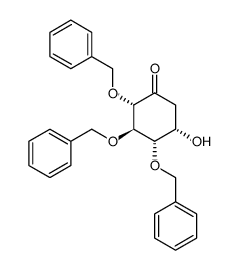 1L-(2,4,5/3)-2,3,4-Tri-O-benzyl-2,3,4,5-tetrahydroxy-1-cyclohexanon结构式