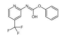 phenyl (4-(trifluoromethyl)pyridin-2-yl)carbamate结构式