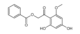 2-benzoyloxy-1-(2,4-dihydroxy-6-methoxy-phenyl)-ethanone结构式