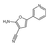 2-氨基-5-(3-吡啶)-3-呋喃甲腈结构式