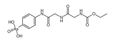 N-(N-ethoxycarbonyl-glycyl)-glycine-(4-arsono-anilide)结构式