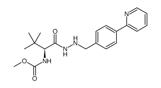 L-Valine, N-(methoxycarbonyl)-3-methyl-, 2-[[4-(2-pyridinyl)phenyl]methyl]hydrazide结构式