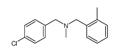 (4-chloro-benzyl)-methyl-(2-methyl-benzyl)-amine结构式