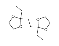 bis (ethyl-2 dioxolanne-1,3 yl-2)-1,2 ethane结构式