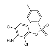 toluene-4-sulfonic acid-(2,4-dichloro-3-amino-phenyl ester)结构式