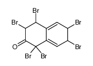 1,1,3,4,6,7-hexabromo-3,4,6,7-tetrahydro-1H-naphthalen-2-one结构式