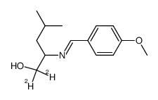 N-(p-Methoxybenzylidene)-2-amino-4-methyl-1-pentanol-d2结构式
