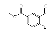 Methyl 4-bromo-3-formylbenzoate结构式