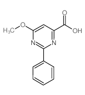 6-Methoxy-2-phenylpyrimidine-4-carboxylic acid结构式