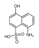 8-amino-4-hydroxy-naphthalene-1-sulfonic acid结构式