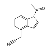 (1-acetyl-indol-4-yl)-acetonitrile结构式