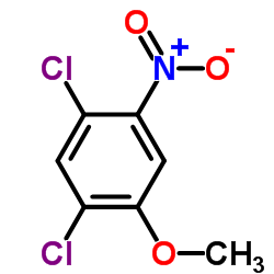2,4-二氯-5-硝基苯甲醚结构式