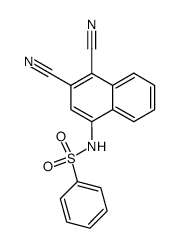 4-benzenesulfonylamino-naphthalene-1,2-dicarbonitrile结构式