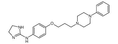 N-[4-[3-(4-phenylpiperazin-1-yl)propoxy]phenyl]-4,5-dihydro-1H-imidazol-2-amine结构式