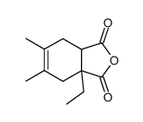 4,5-Dimethyl-1-ethyl-1,2,3,6-tetrahydro-phthalsaeure-anhydrid结构式