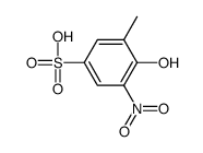 4-hydroxy-3-methyl-5-nitrobenzenesulphonic acid结构式