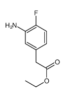 Ethyl 2-(3-amino-4-fluorophenyl)acetate结构式