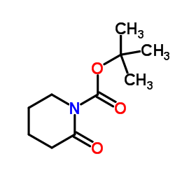 1-Boc-2-哌啶酮结构式