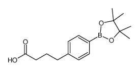 4-(4-(4,4,5,5-四甲基-1,3,2-二噁硼烷-2-基)苯基)丁酸结构式