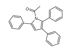 1-(2,3,5-triphenyl-1H-pyrrol-1-yl)ethanone结构式