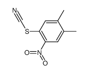 4,5-dimethyl-2-nitro-phenyl thiocyanate结构式