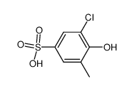 5-chloro-6-hydroxy-toluene-3-sulfonic acid结构式