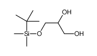 3-[tert-butyl(dimethyl)silyl]oxypropane-1,2-diol结构式