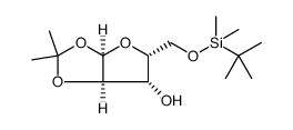 &alpha;-D-Xylofuranose, 5-O-[(1,1-dimethylethyl)dimethylsilyl]-1,2-O-(1-methylethylidene)结构式