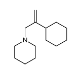 1-(2-cyclohexylprop-2-enyl)piperidine结构式