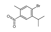 1-bromo-2-isopropyl-5-methyl-4-nitro-benzene结构式