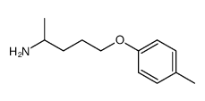 1-methyl-4-p-tolyloxy-butylamine结构式