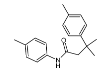 3-methyl-3-p-tolyl-butyric acid p-toluidide结构式