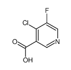 4-chloro-5-fluoropyridine-3-carboxylic acid结构式