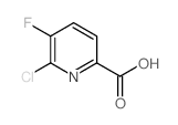 6-氯-5-氟甲酸吡啶结构式