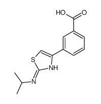 3-[2-(propan-2-ylamino)-1,3-thiazol-4-yl]benzoic acid结构式