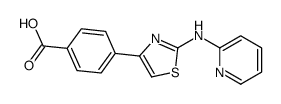 4-[2-(pyridin-2-ylamino)-1,3-thiazol-4-yl]benzoic acid结构式