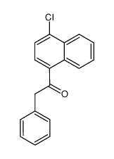 1-(4-chloro-[1]naphthyl)-2-phenyl-ethanone结构式