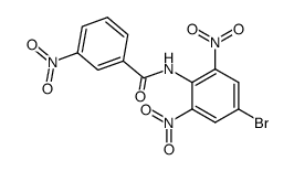 3-nitro-benzoic acid-(4-bromo-2,6-dinitro-anilide)结构式